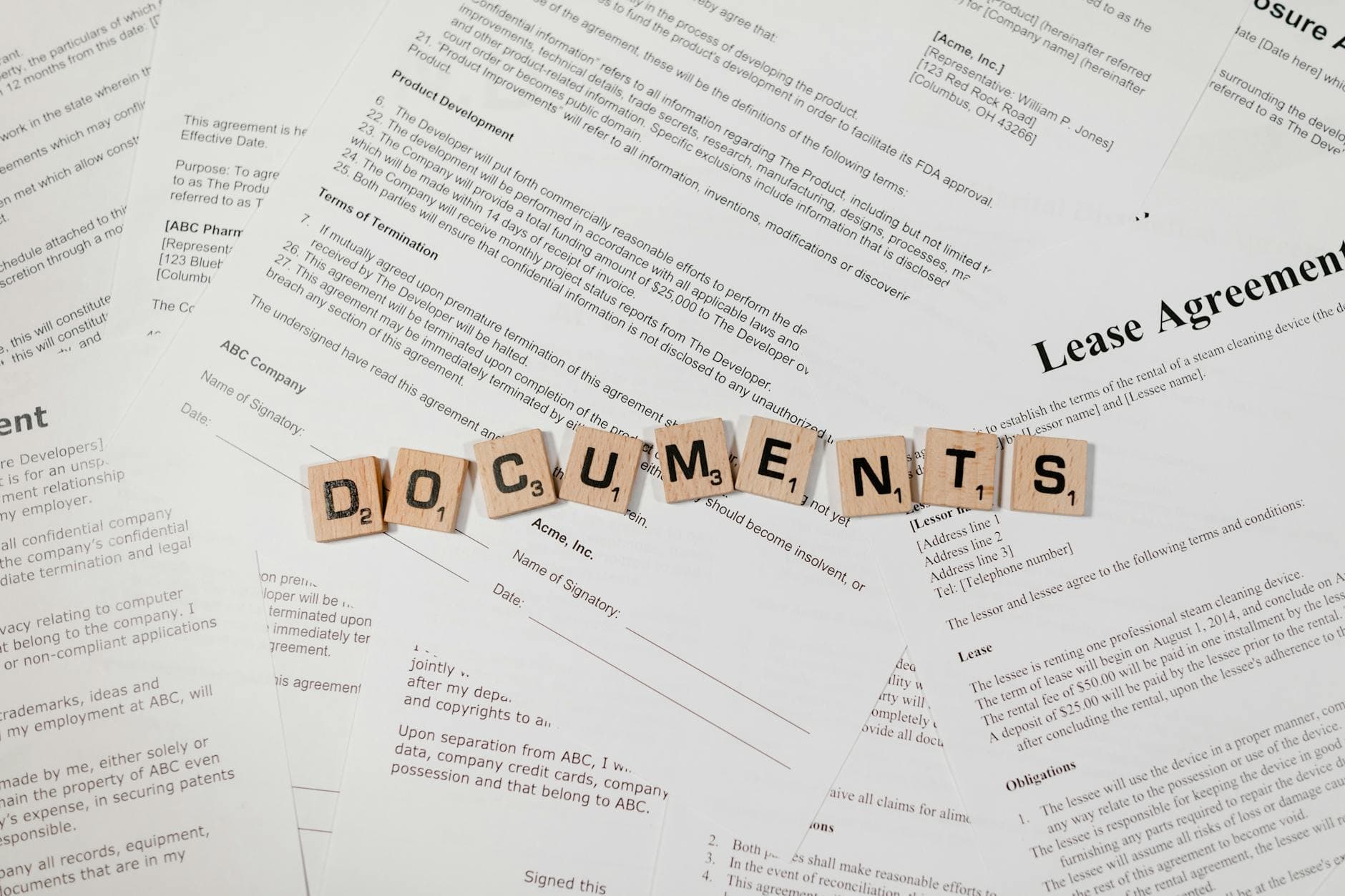 Documents and trademark